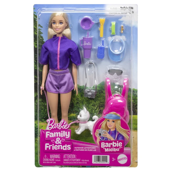 Barbie Malibu Bebek ve Aksesuarlar (2'li Paket) ürün görseli 1