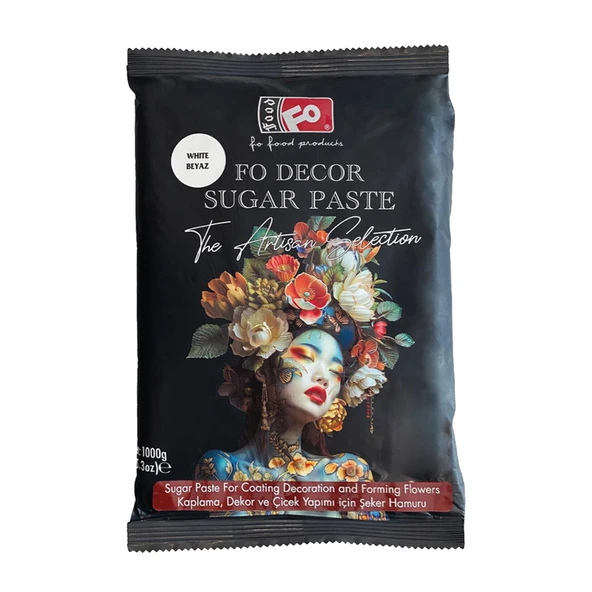 Fo Beyaz Şeker Hamuru Renksiz 1 Kg (4'li Paket) ürün görseli 1
