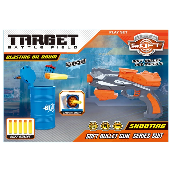 M Toys Oyuncak Yumuşak Mermili Tabanca Seti (2'li Paket) ürün görseli 1