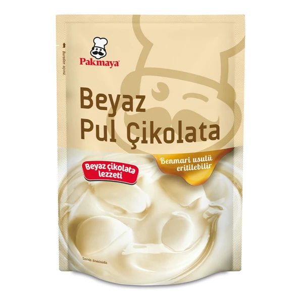 Pakmaya Beyaz Pul Çikolata 100 G (5'li Paket) ürün görseli 1