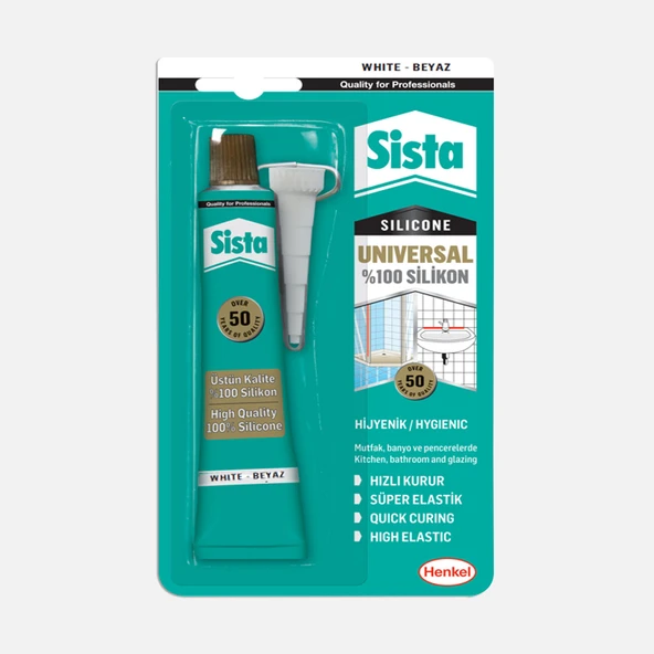 Sista Universal %100 Silikon Beyaz 50 g (6'li Paket) ürün görseli 1