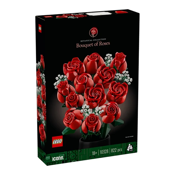 Lego Botanic 10328 Icons Gül Buketi Yapım Seti ürün görseli 1