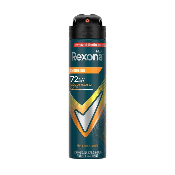 Rexona Energise Erkek Sprey Deodorant 150 Ml (6'li Paket) ürün görseli 1