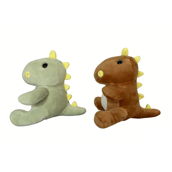 M Toys Peluş Dinozor Oyuncak 20 Cm (2'li Paket) ürün görseli 1