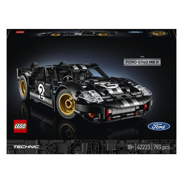 Lego Technic 42223 1966 Ford GT40 Mkii Yarış Arabası ürün görseli 1
