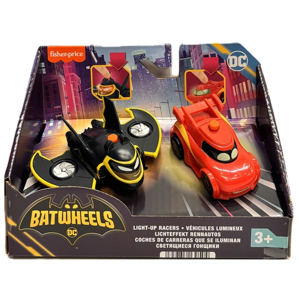 Fisher Price Batwheels Işıklı Yarışçılar (2'li Paket) ürün görseli 1