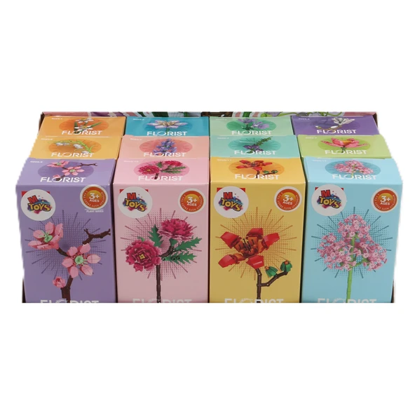 M Toys Çiçek Blok (2929-11936) (3'li Paket) ürün görseli 1