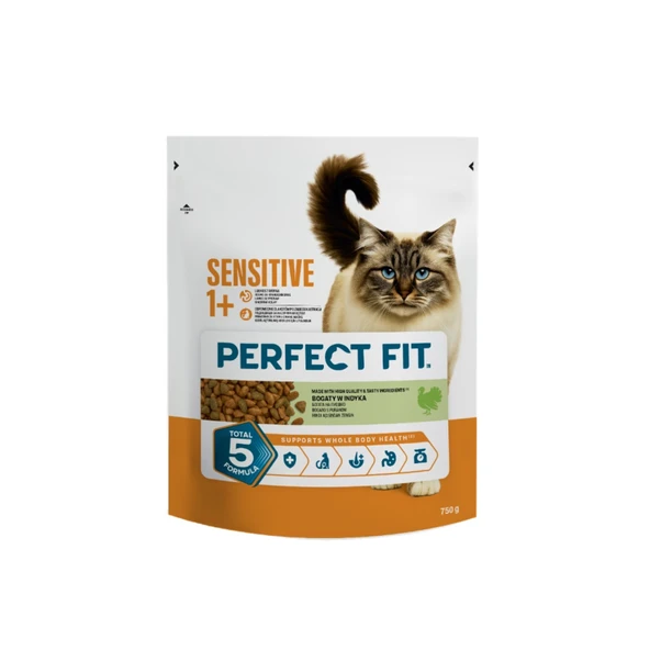 Perfect Fit Sensetive Hindili Kedi Maması 750 G (4'li Paket) ürün görseli 1
