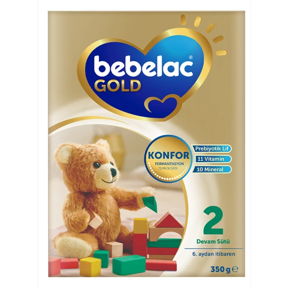 Bebelac Gold Konfor 2 Devam Sütü 6-12 Ay  350 G (5'li Paket) ürün görseli 1