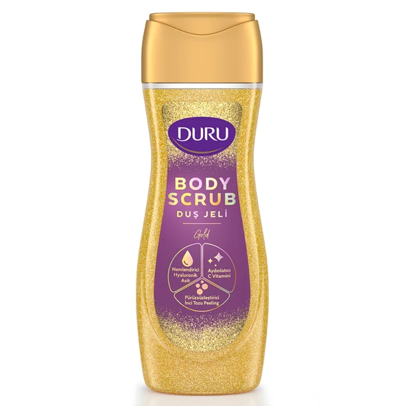Duru Body Scrub Duş Jeli Gold 650 Ml (2'li Paket) ürün görseli 1