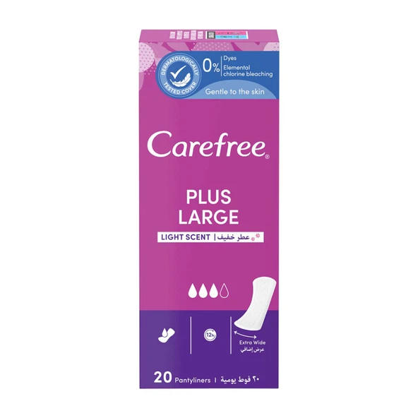 Carefree Mini Günlük Ped Large 20 Ped (6'li Paket) ürün görseli 1