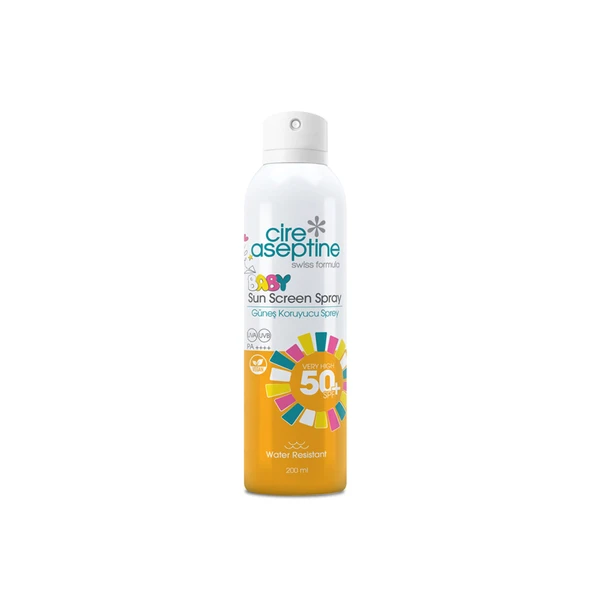Cire Aseptine Baby & Sensitive Sprey Krem 50 SPF 200 Ml ürün görseli 1