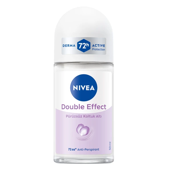 NIVEA Kadın Roll-on Deodorant Double Effect 72 Saat Anti-perspirant 50 Ml (6'li Paket) ürün görseli 1