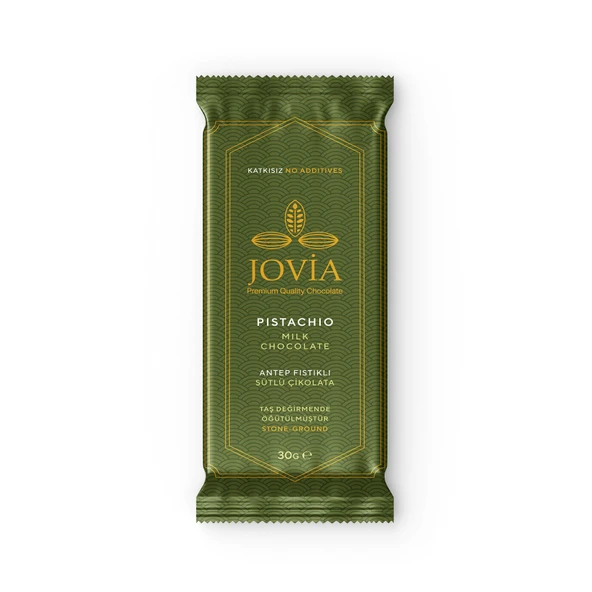 Jovia Premium Sütlü Antep Fıstıklı Çikolata 30 G (6'li Paket) ürün görseli 1