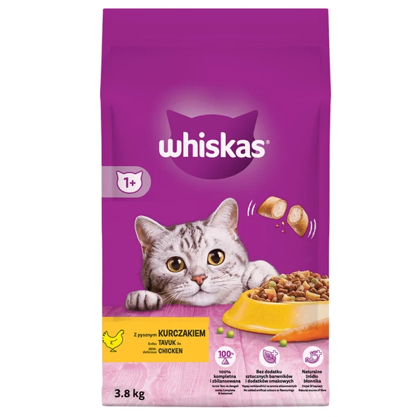 Whiskas Tavuklu Kuru Mama 3.8 Kg (2'li Paket) ürün görseli 1