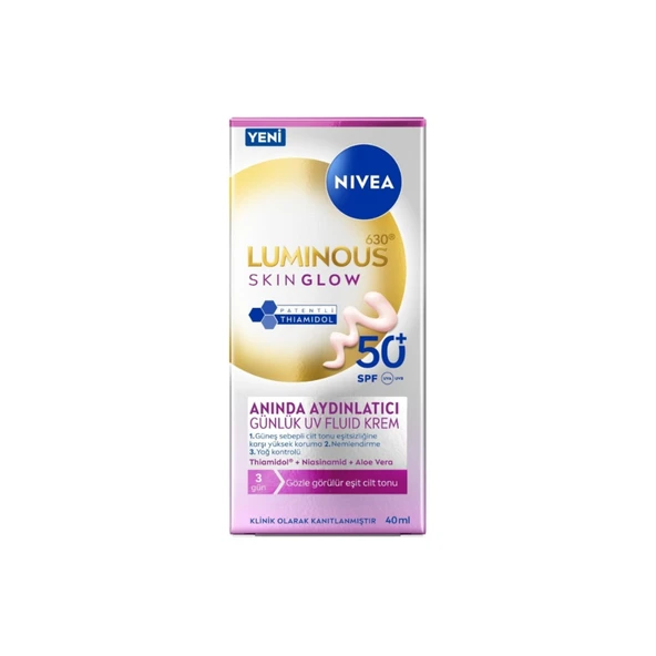 Nivea Luminous630 Skin Glow Anında Aydınlatıcı Krem 40 Ml (3'li Paket) ürün görseli 1
