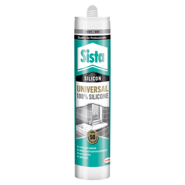 Sista Universal Silikon Colorline Gri 310 ml (4'li Paket) ürün görseli 1