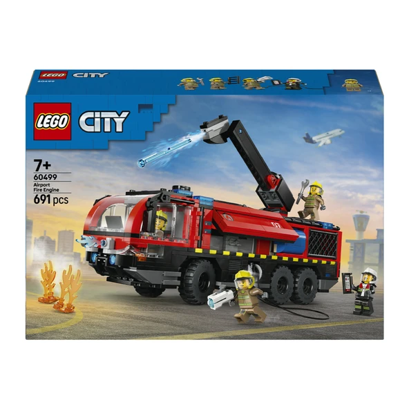 Lego City 60499 Havaalanı İtfaiye Kamyonu 691 Parça ürün görseli 1