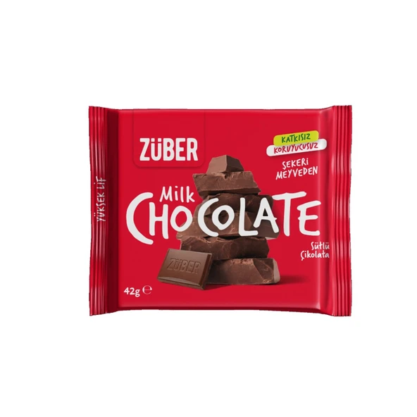 Züber Sütlü Çikolata 42 G (8'li Paket) ürün görseli 1