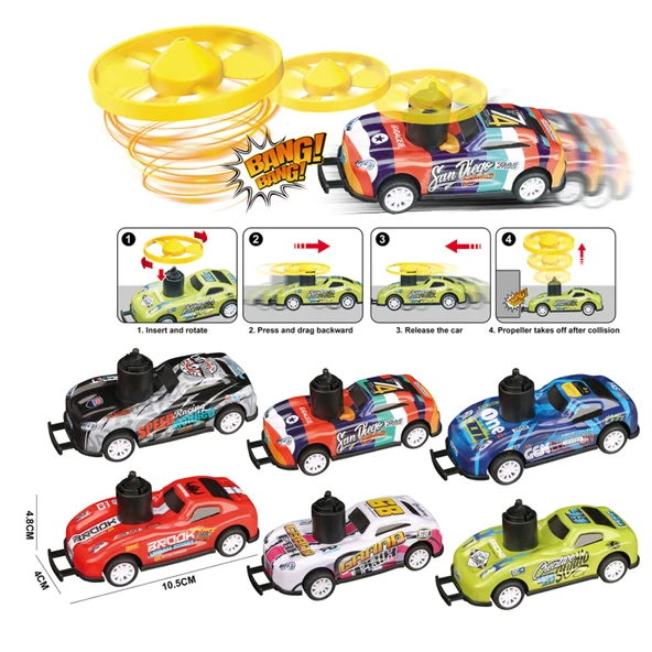 M Toys Çek Bırak Oyuncak Metal Araba (2929-11820) (3'li Paket) ürün görseli 1