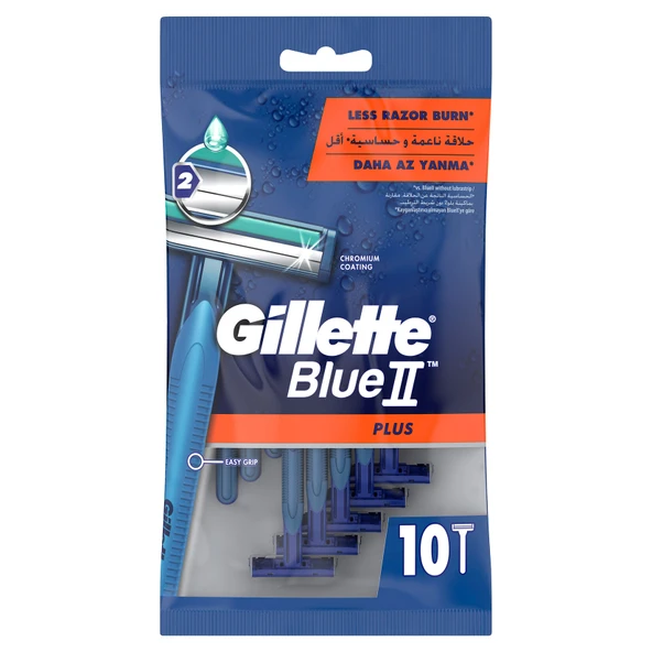 Gillette Blue2 Plus 10'lu Tıraş Bıçağı (2'li Paket) ürün görseli 1
