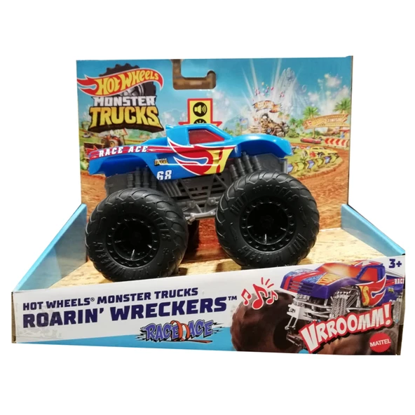 Hot Wheels Monster Trucks 1:43 Kükreyen Arabalar (3'li Paket) ürün görseli 1
