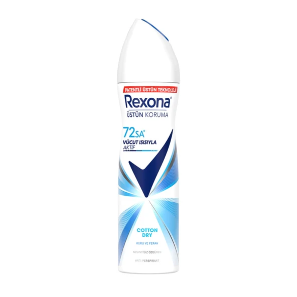Rexona Kadın Sprey Deodorant Cotton Dry 150 ml (5'li Paket) ürün görseli 1