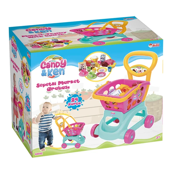 Dede Candy & Ken Sepetli Market Arabası ürün görseli 1
