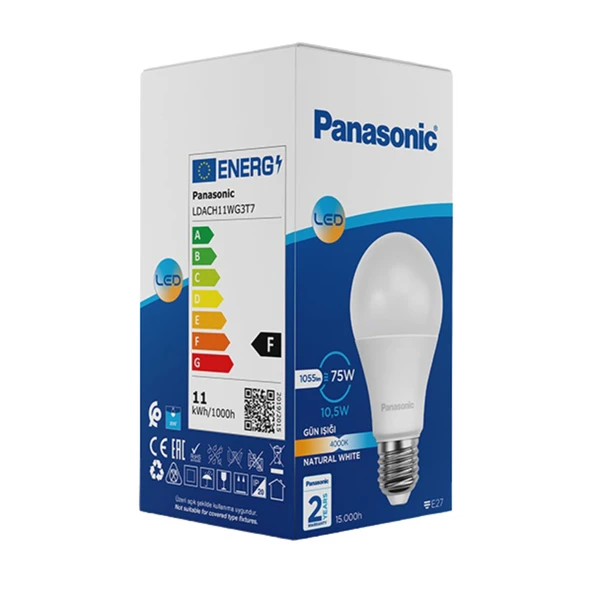 Panasonic Led Ampul E27 10.5W 1055Lm 4000K (6'li Paket) ürün görseli 1