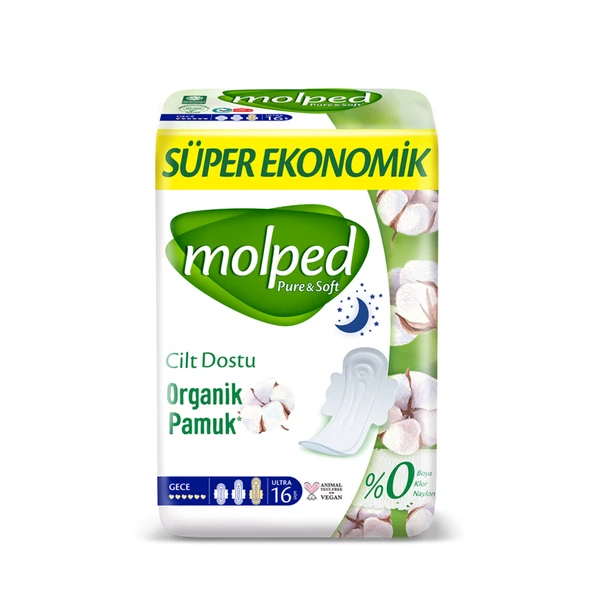 Molped Pure&Soft Gece Süper Ekonomik 16'lı (6'li Paket) ürün görseli 1