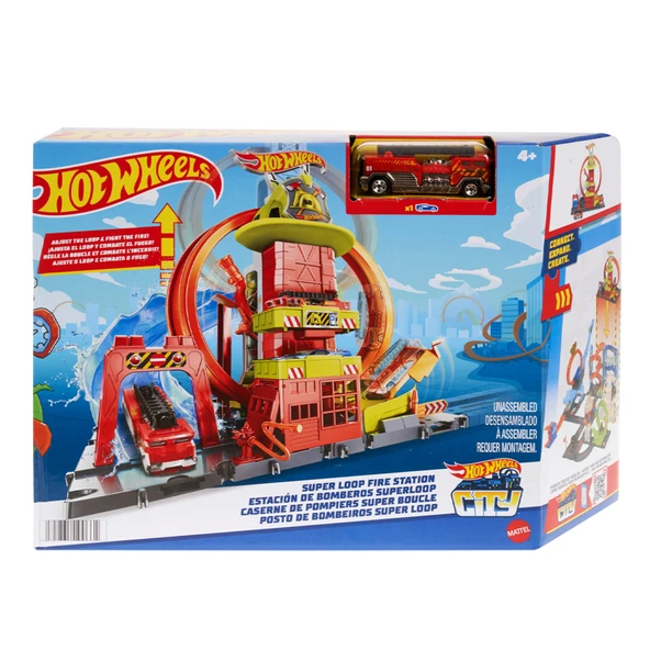 Hot Wheels Çember Pistli İtfaiye İstasyonu ürün görseli 1