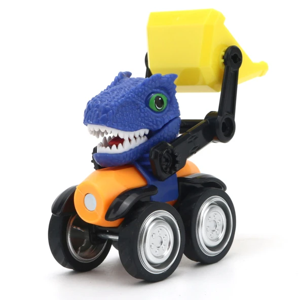 M Toys Kendin Yap Dinozor Araba (2929-11945) (3'li Paket) ürün görseli 1