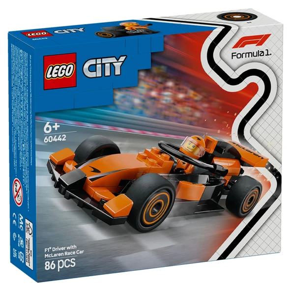 Lego 60442 City Mclaren Yarış Arabalı F1 Sürücüsü ürün görseli 1