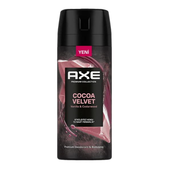 Axe Cocoa Velvet Erkek Sprey Deodorant 150 Ml (5'li Paket) ürün görseli 1