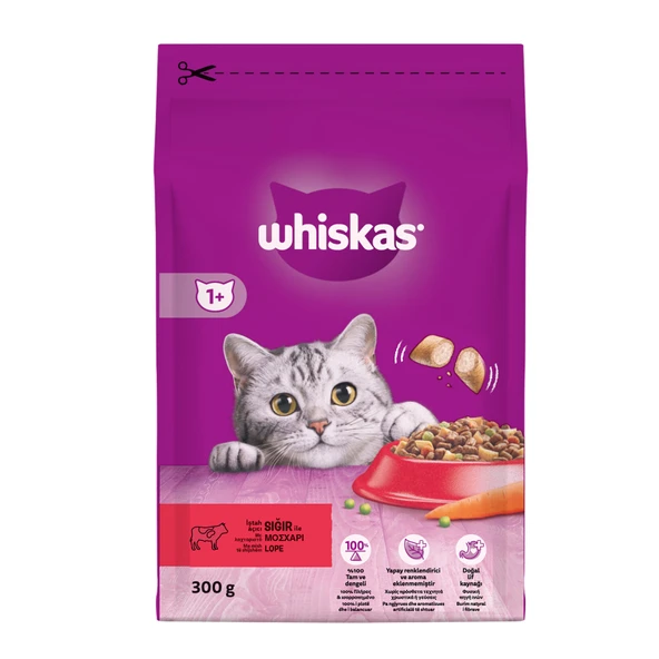 Whiskas Biftek ve Havuçlı Kuru Kedi Maması 300 G (6'li Paket) ürün görseli 1