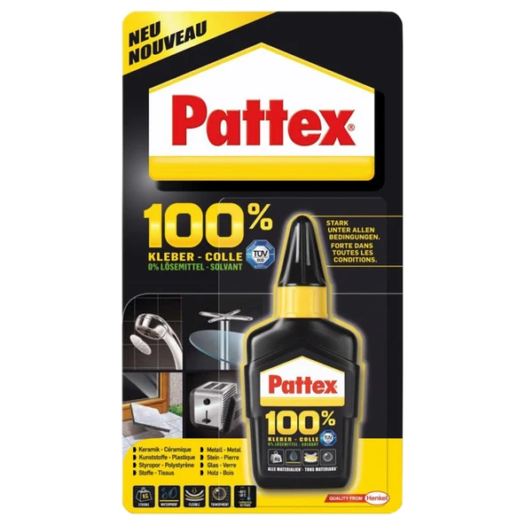 Pattex 100% Çok Amaçlı Yapıştırıcı 50 Gr (6'li Paket) ürün görseli 1