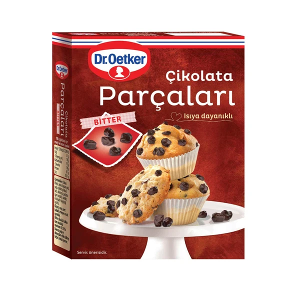 Dr.Oetker Bitter Çikolata Parçaları 70 G (5'li Paket) ürün görseli 1