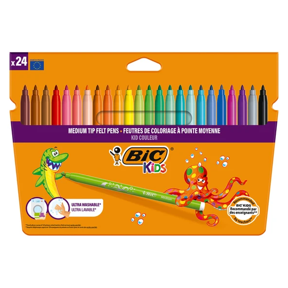 Bic Kid Couleur Keçeli Boya Kalemi 24'lü (4'li Paket) ürün görseli 1