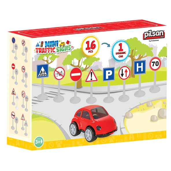 Pilsan Mini Trafik İşaretleri (3'li Paket) ürün görseli 1