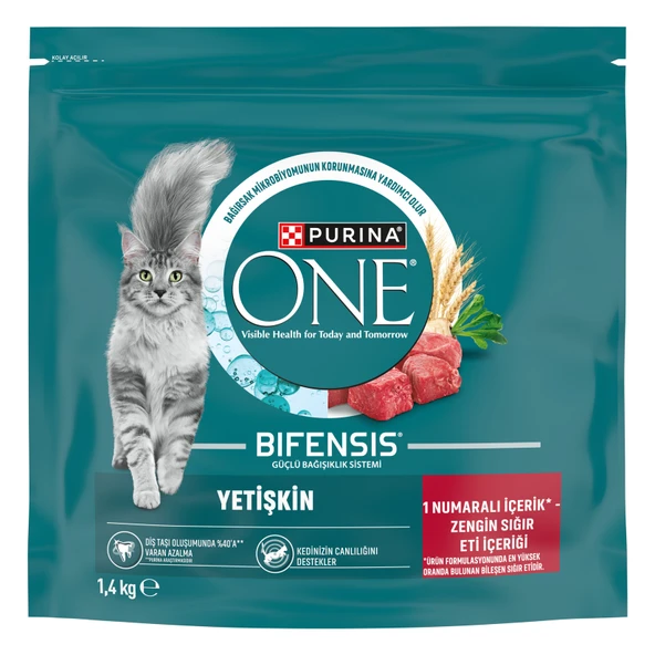 Purina One Sığır Etli Yetişkin Kuru Kedi Maması 1.4 Kg ürün görseli 1