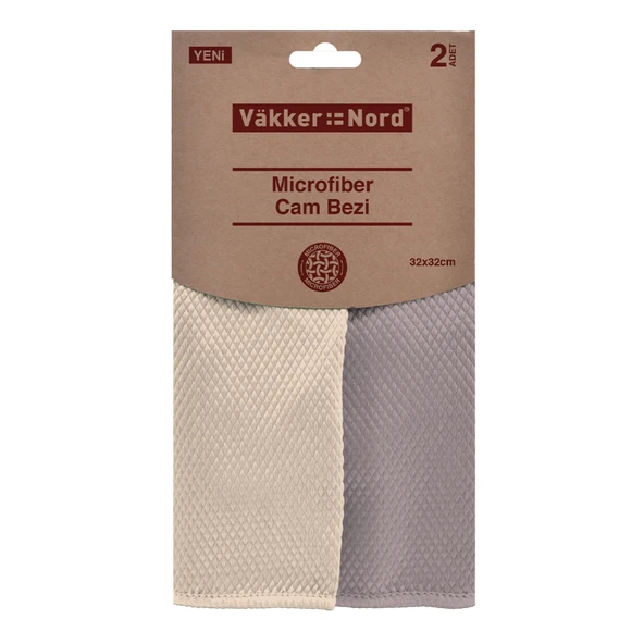 Vakker Nord Microfiber Cam Bezi 2'li (6'li Paket) ürün görseli 1