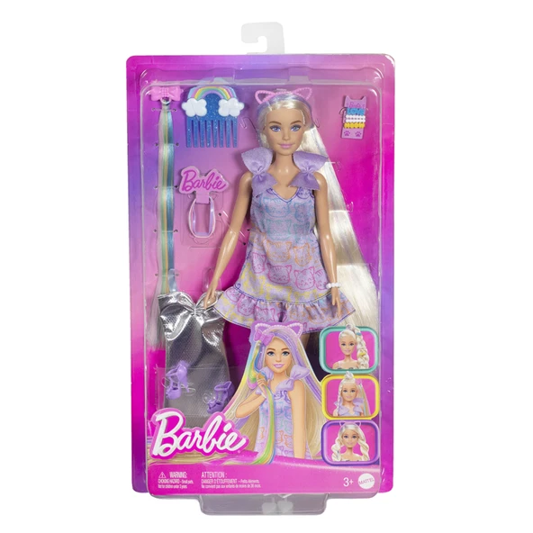 Barbie Upuzun Muhteşem Saçlı Bebekler Saç Tasarım ürün görseli 1