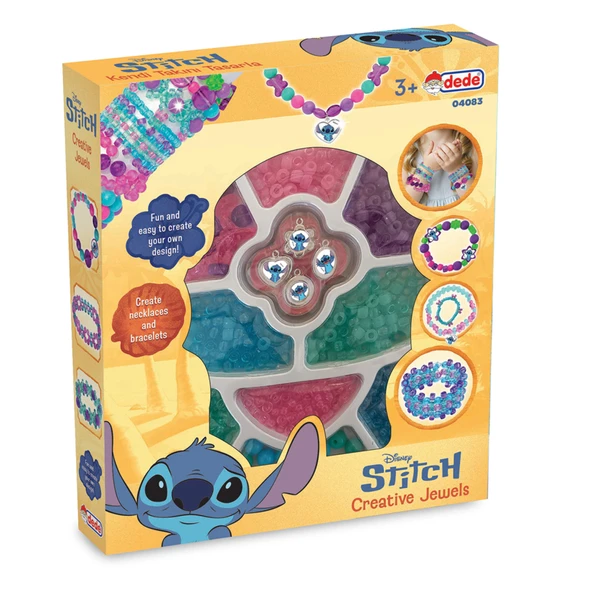Dede Stitch Tekli Kutu Takı Seti (4'li Paket) ürün görseli 1