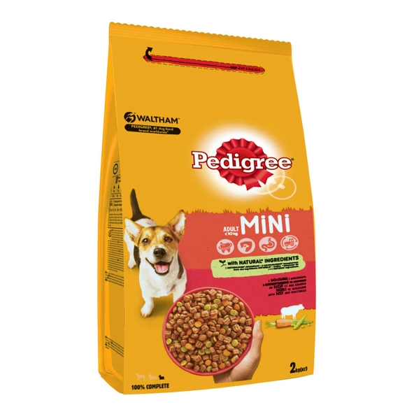Pedigree Küçük Köpek Biftekli ve Sebzeli 2 Kg (2'li Paket) ürün görseli 1