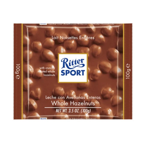 Ritter Sport Fındıklı Tablet Çikolata 100 G (7'li Paket) ürün görseli 1