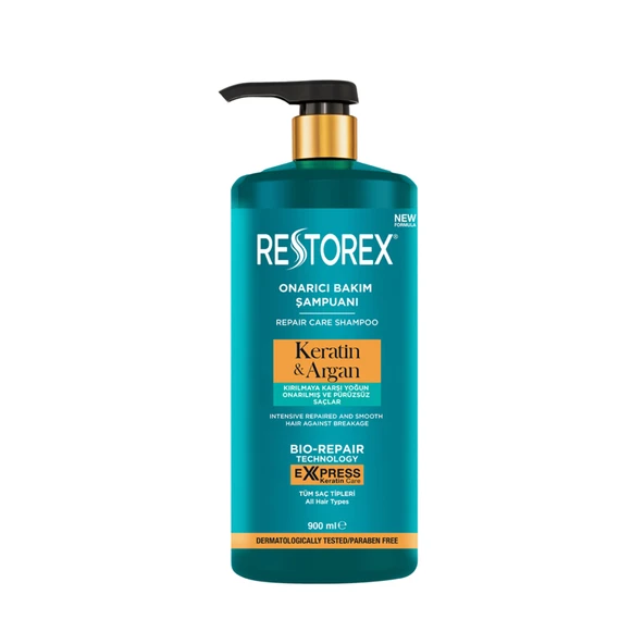 Restorex Keratin & Argan Şampuan 900 Ml (4'li Paket) ürün görseli 1