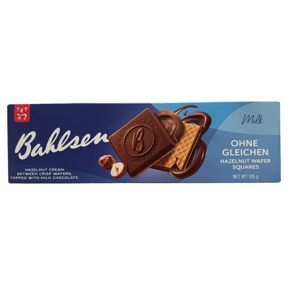 Bahlsen Sütlü Çikolata Kaplı Fındık Krema Dolgulu Gofret 125 G (3'li Paket) ürün görseli 1