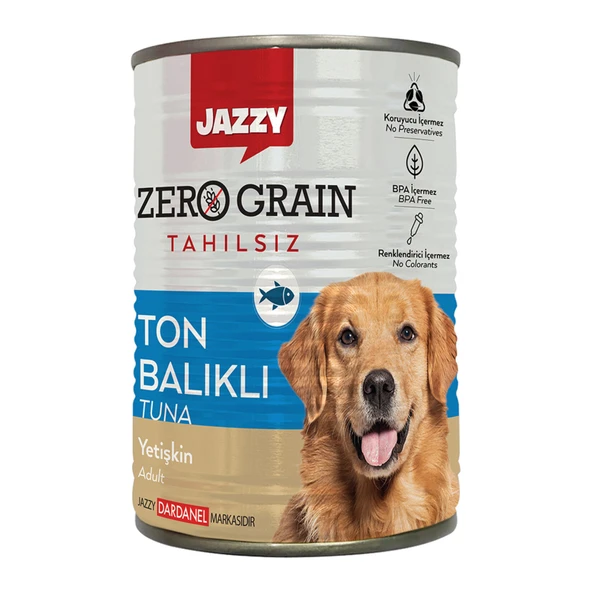 Jazzy Zero Grain Köpek Maması Ton Balıklı 380 G (6'li Paket) ürün görseli 1