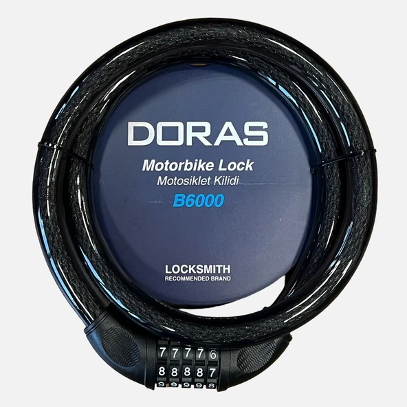 Doras Şifreli Motosiklet Kilidi 120cm ürün görseli 1