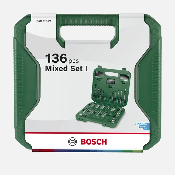 Bosch Aksesuar Seti 136 Parça DIY Mix Set ürün görseli 1